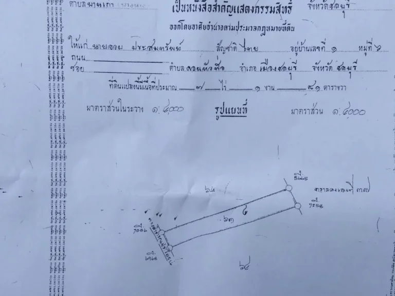 ขายที่ดินพร้อมสิ่งปลูกสร้าง