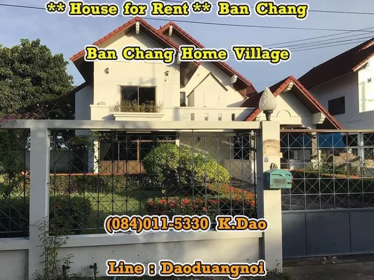 Ban Chang Cliff Beach House for Rent Ban Chang