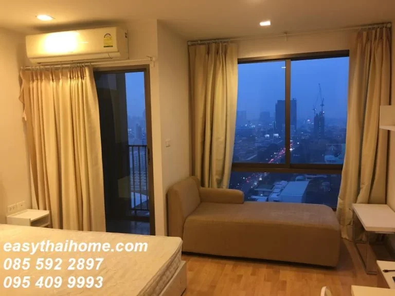 คอนโดให้เช่า Casa Condo Asoke-Dindaeng คาซ่า คอนโด อโศก-ดินแดง ประชาสงเคราะห์ ดินแดง ดินแดง ห้องสตูดิโอ พร้อมอยู่ ราคาถูก