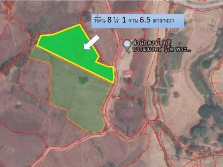 R059-312 ขายที่ดิน ตำบลพะวอ อำเภอแม่สอด จังหวัดตาก เนื้อที่ 8ไร่ 1 งาน 65 ตรว
