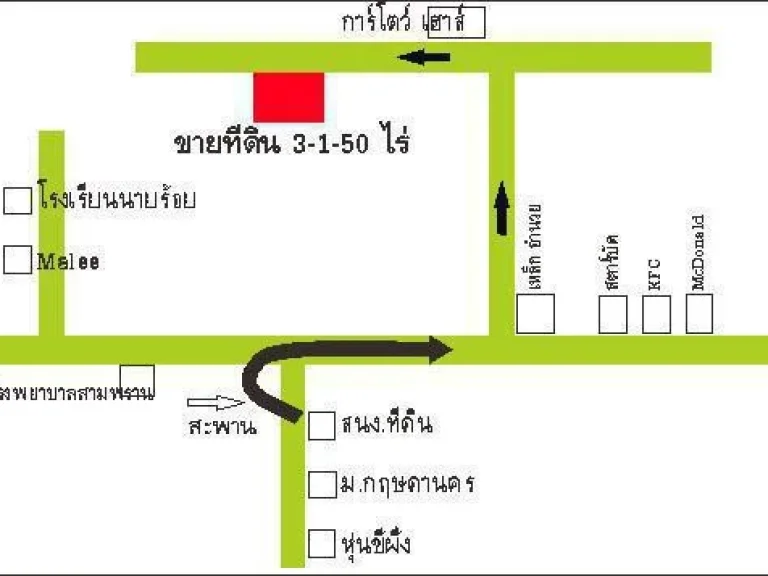 ที่ดินนครชัยศรี 3-1-50 ไร่ ซอยกาโตว์ เฮ้าส์ นครชัยศรี