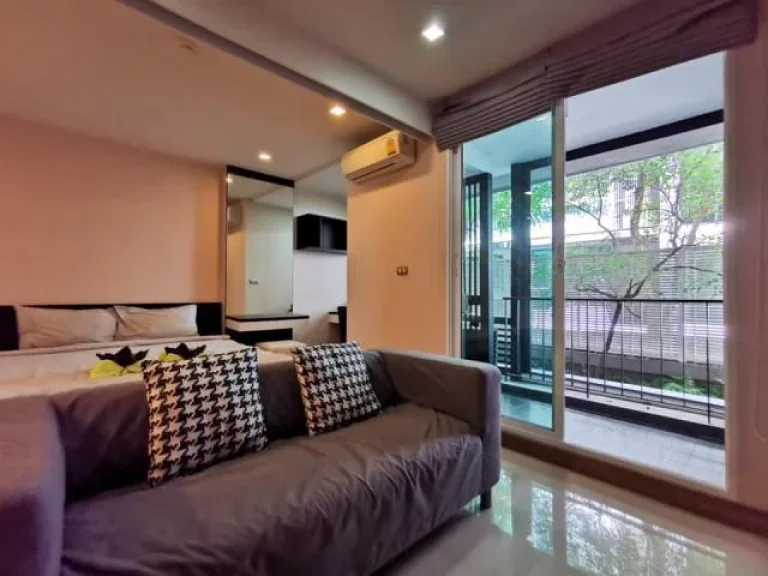 ให้เช่า Tree Condo Ekamai ห้องชั้น 2 ชั้นเดียวกับสระว่ายน้ำ ฟิตเนส 500ม จาก BTS Ekamai PN0247