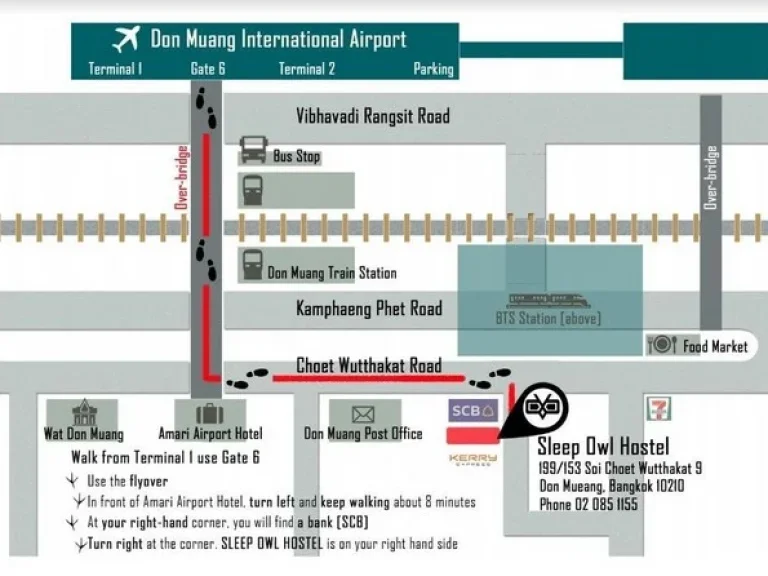 ขายโฮสเทลกรุงเทพ เซ้งโฮลเทลSleep Owl ตรงข้ามสนามบินดอนเมือง รายได้สม่ำเสมอทั้งปี