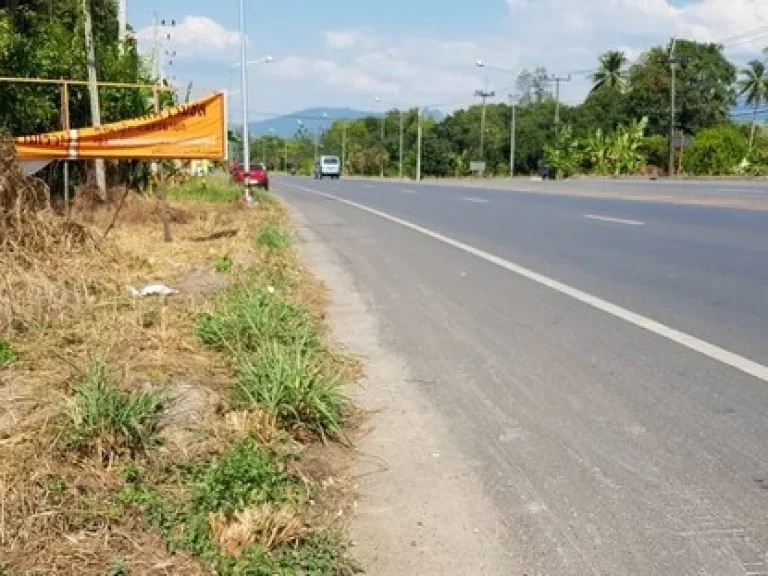 ขายที่ดินดินติดทางหลวงแผ่นดิน นครนายก-นางรอง หน้ากว้างติดถนนลาดยางฝั่งขาเข้าน้ำตกสาริกา