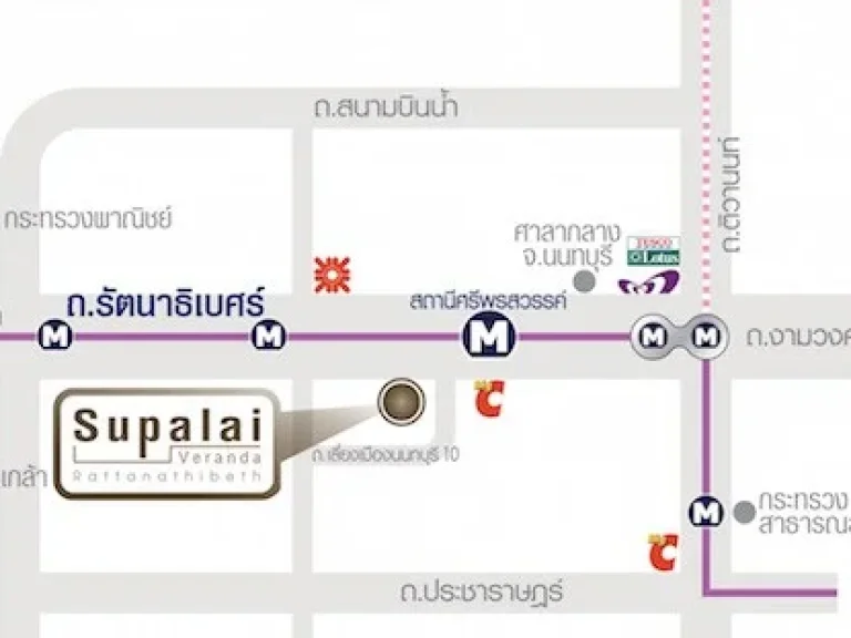 ขายถูกกว่าโครงการ ขาย Shop ใหม่ คอนโด ศุภาลัย เวอเรนด้า รัตนาธิเบศร์ 3074 ตรม