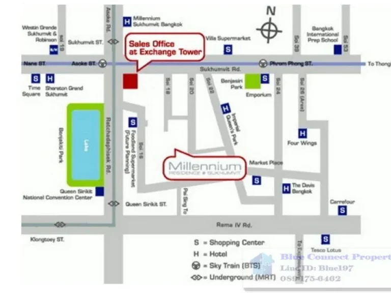 ขาย คอนโด มิลเลนเนียม เรสซิเดนซ์ Millennium Residence สุขุมวิท ซอย 16 ขนาด 14489 ตรม