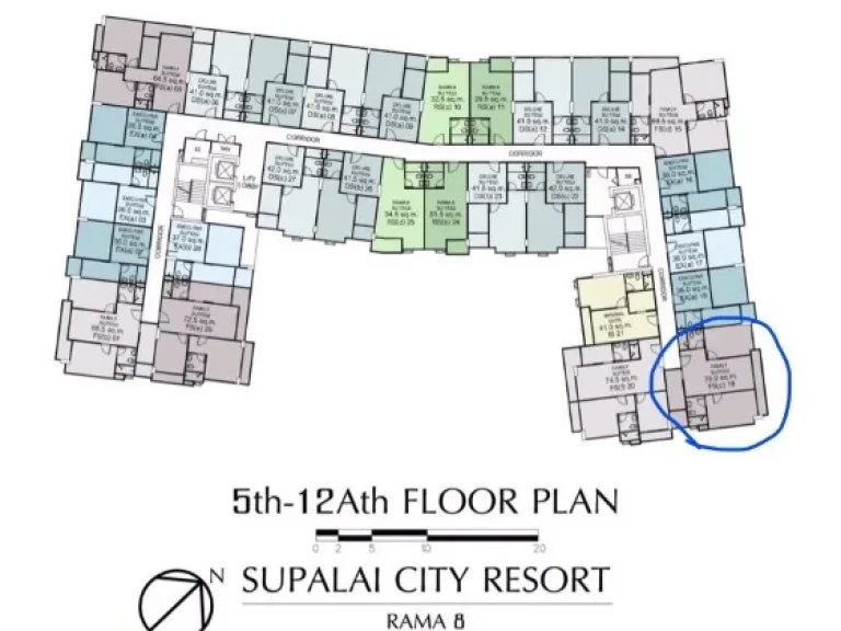 ขายดาวน์ Supalai City Resort พระราม 8 ขนาด 2 ห้องนอน 70 ตรม ตึก A 919 ชั้น 9 ใกล้สะพานพะราม 8