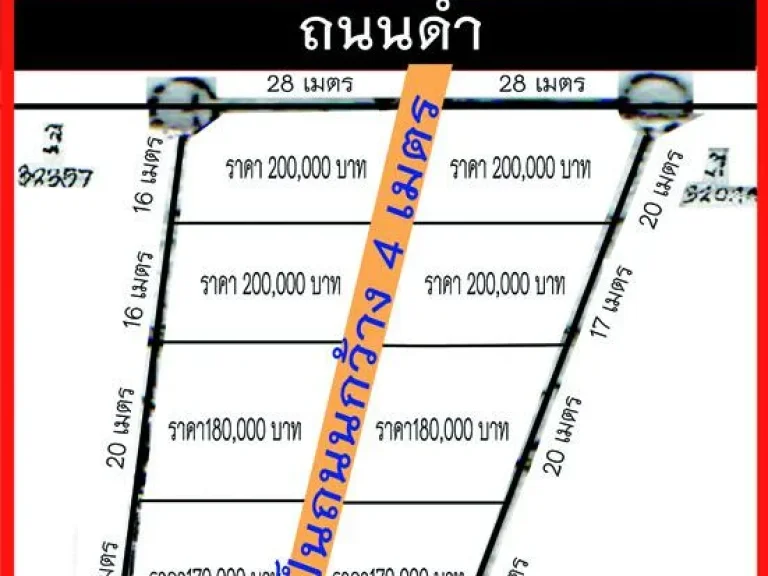 ทีดินแบ่งขายถูก แปลงละ 100 ตรว1งาน