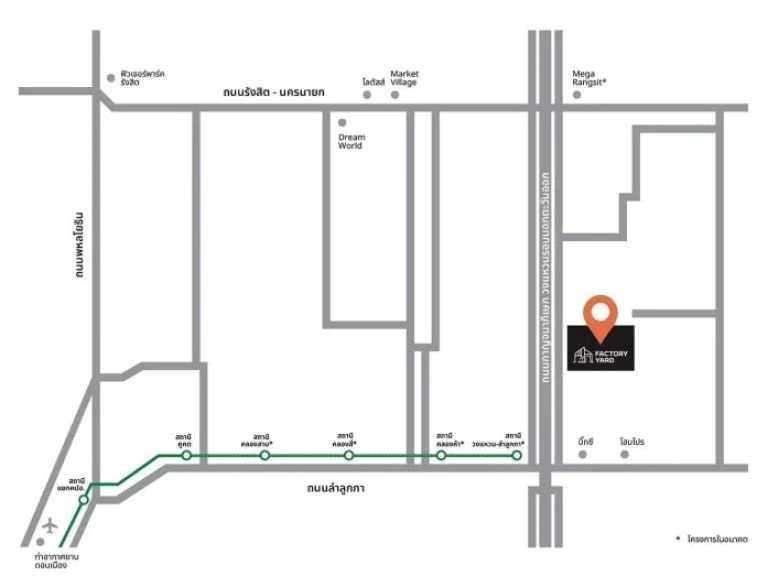 แฟคทอรี่ ยาร์ด บีทีเอส ลำลูกกา โกดังพร้อมออฟฟิศ 3 ชั้น 1