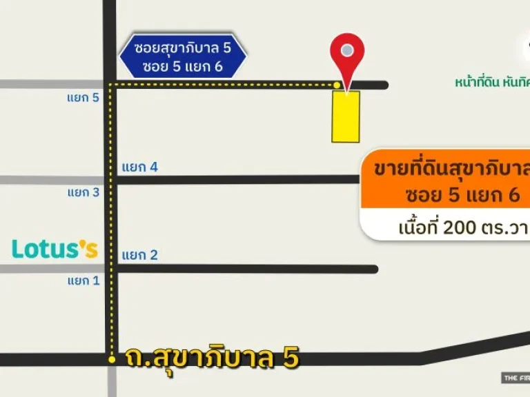 ขายที่ดินสุขาภิบาล 5 ซอย 5 แยก 6 2 งาน