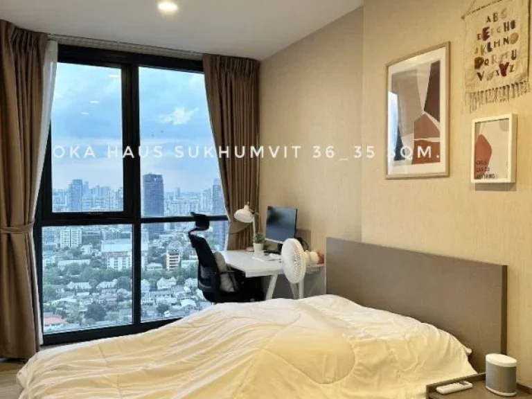 ให้เช่า คอนโด 1 ห้องนอน เห็นวิวเมืองสวย OKA HAUS Sukhumvit 36