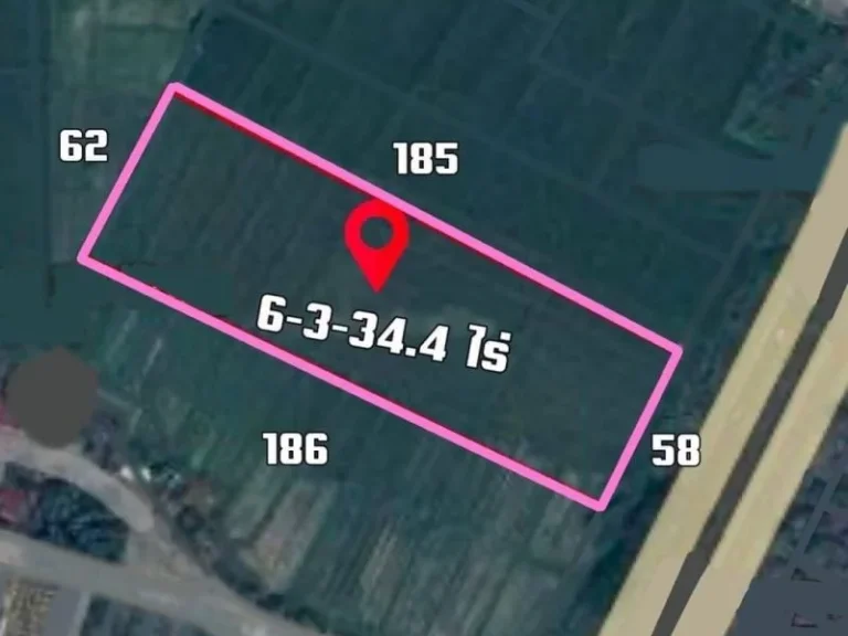 ขายที่ดิน 6-3-344 ไร่ ติดถนนพหลโยธิน ผังสีชมพูใกล้ตลาดสด