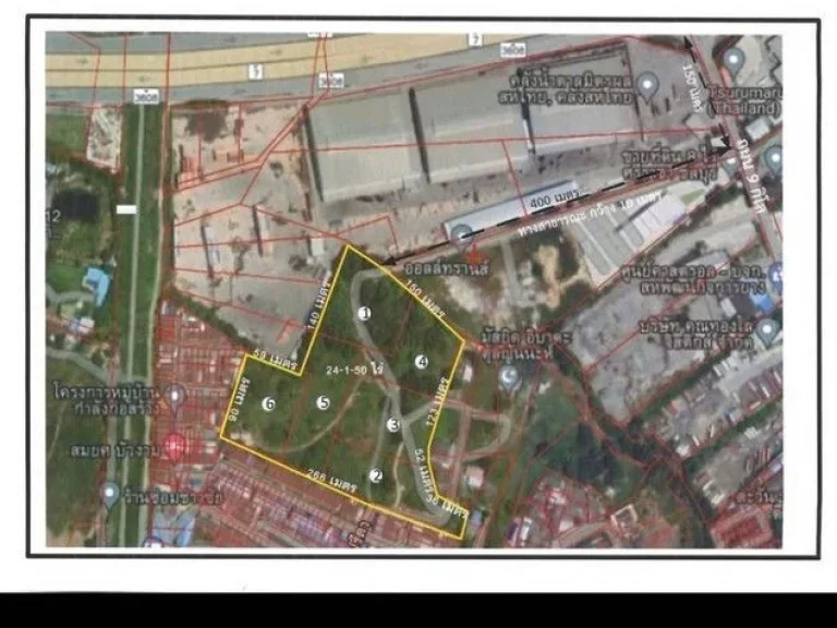 ขายที่ดินผังสีม่วง ใกล้ท่าเรือแหลมฉบังเนื้อที่ 24 ไร่ 1 งาน50
