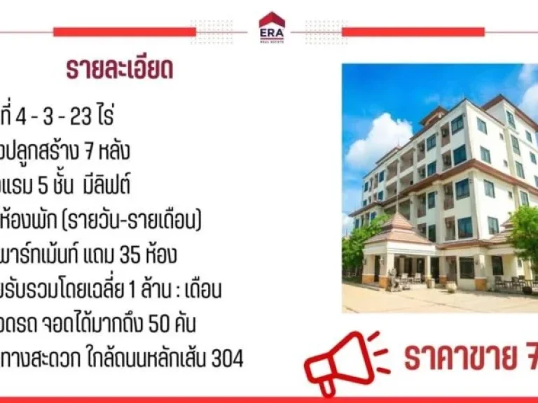 ขายยกกิจการโรงแรม The Green Hotel 304 ตำบลท่าตูม