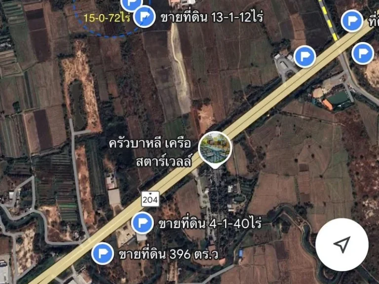 ขายที่ดิน เนื้อที่ 15ไร่ หน้ากว้าง 50เมตร ตำบลหนองกระทุ่ม