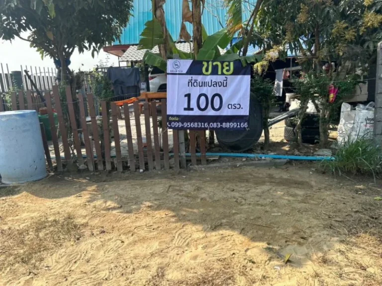 ขายที่ดิน 100 ตรว ถนน เรียบคลองเจ็ก ลาดหลุมแก้ว ปทุมธานี