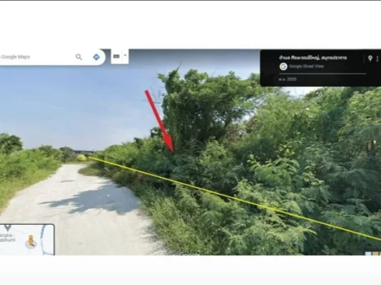 ที่ดินผังสีเหลืองติดถนนศรีวารีน้อย ศรีษจรเข้ใหญ่ บางเสาธง