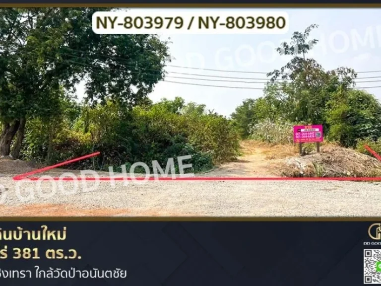 ที่ดินบ้านใหม่ 9 ไร่ 381 ตรว ฉะเชิงเทรา ใกล้วัดป่าอนันตชัย