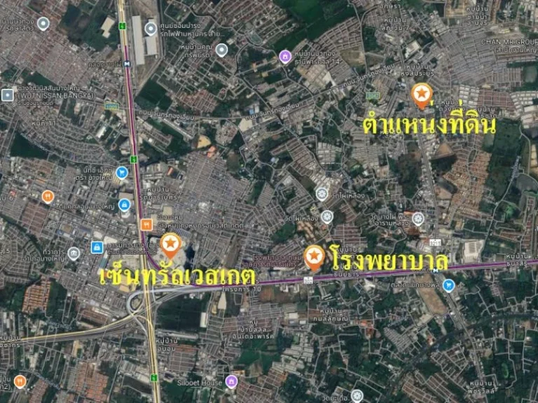 ขายที่ดิน 99 ตรว ติดถนนเทศบาล2 บางรักพัฒนา บางบัวทอง นนทบุรี