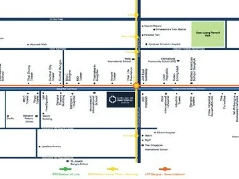 ขายดาวน์คอนโด Origin Place Bangna ชั้น 9 ห้องมุม