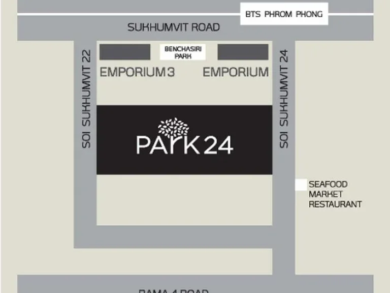 Condo Park 24 ใกล้ BTS พร้อมพงษ์ 33 ตารางเมตร 1 ห้องนอน ชั้น