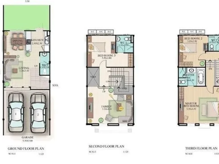 บ้านกลางเมืองมอนติคาโล 3 ชั้นย่านรัชดา-วิภาวดี รัชวิภา เฟอร์นิเจอร์ครบพร้อมอยู่