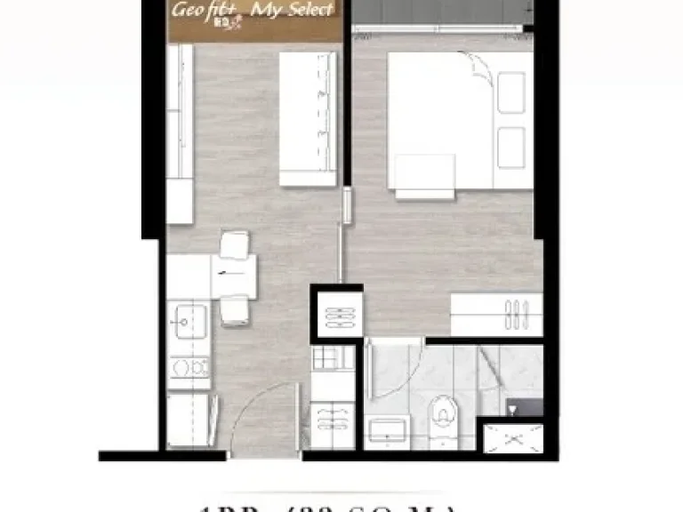 ขายดาวน์คอนโด นิช ไพรด์ เตาปูน-อินเตอร์เชนจ์ Niche Pride Taopoon-Interchange 1 ห้องนอน 32 ตรม