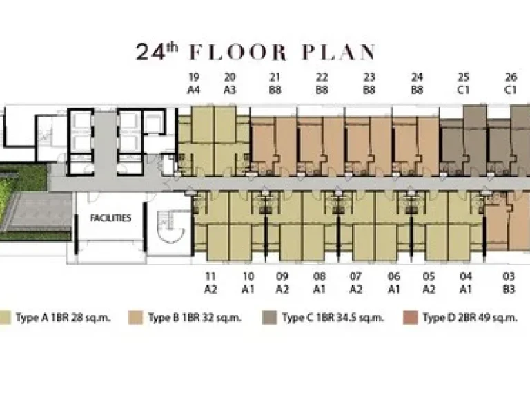 ขายดาวน์คอนโด นิช ไพรด์ เตาปูน-อินเตอร์เชนจ์ Niche Pride Taopoon-Interchange 1 ห้องนอน 32 ตรม