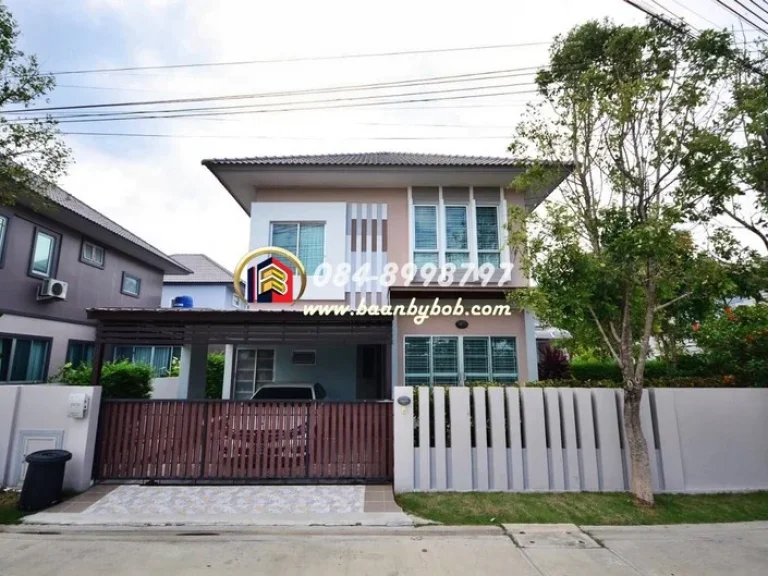 ขาย บ้านเดี่ยว วิลล่าโนวา Villa nova เทพารักษ์ 543 ตรว หลังมุม ติดถนนเมน หน้าสวน