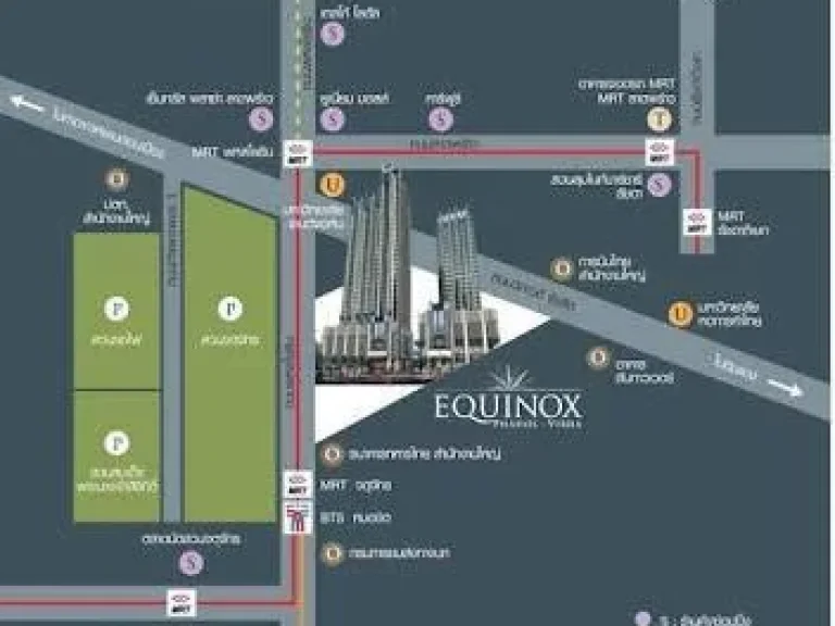 For rent Equninox Corner with window 40 Sqm 1 Bedroom