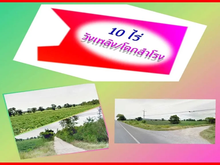 ขายที่ดินแปลงสวย 10 ไร่ ราคาถูก วิวภูเขา โคกสำโรง ลพบุรี