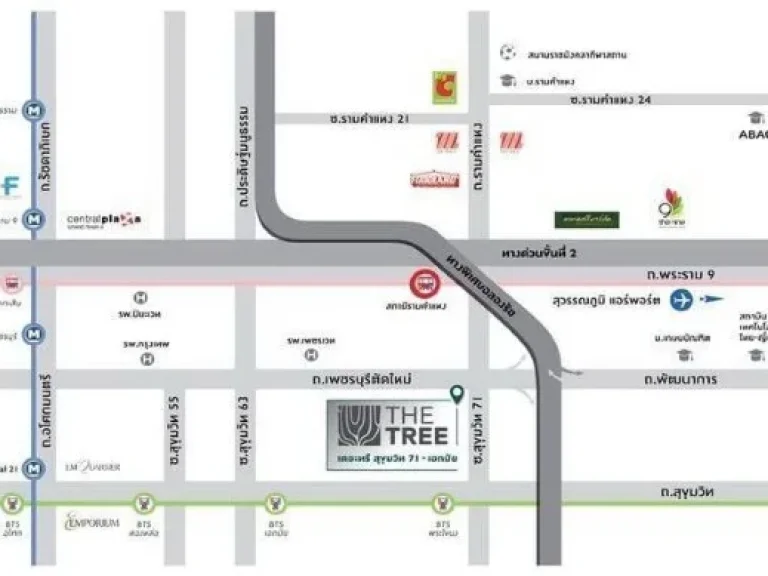 CM03018 ขายดาวน์ คอนโด เดอะทรี สุขุมวิท 71-เอกมัย The Tree Sukhumvit 71-Ekamai คอนโดมิเนียม ซอยสุขุมวิท 71