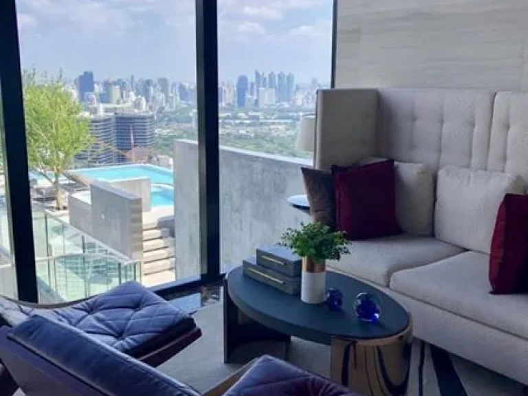 Condo for rent Ashton Chula-Silom 1 bedroom 3266 sqm 33rd floor with fully furnished and electrical appliance 28500 M only