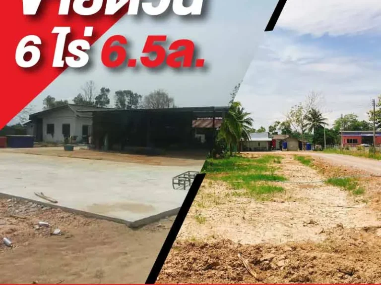 ขายด่วน ที่ดิน 6ไร่ 65 ล้าน ที่ดินโรงงานบ้าน ลำพูน