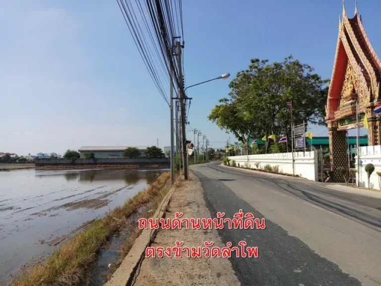 ขาย ที่ดินเปล่า 40 ไร่ ตรงข้ามวัดลำโพ บางบัวทอง นนทบุรี