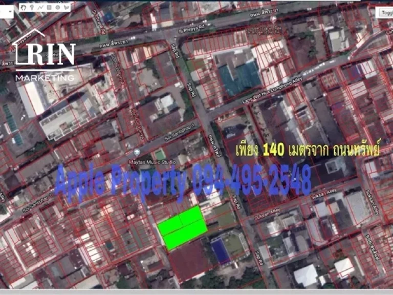 ขาย อาคารพาณิชย์ 4 ชั้น พร้อมที่ดิน 209 ตรวาใจกลางเมือง ถนนทรัพย์สี่พระยา 094-495-2548 เปิ้ล