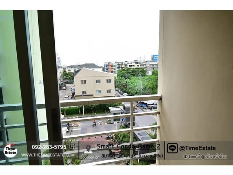 Smart พระราม2 บางขุนเทียน ตึกB 1Bedroom ห้องมุม วิวไม่บังตึก ให้เช่า 5000