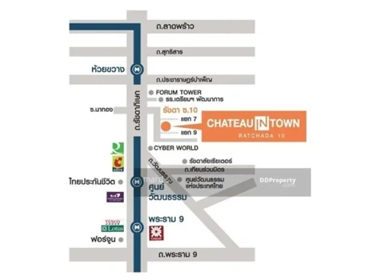 ขาย คอนโด Chateau In Town Ratchada 10 ชาโตว์ อินทาวน์ รัชดา 10 ใกล้ MRT ศูนย์วัฒนธรรม 64781