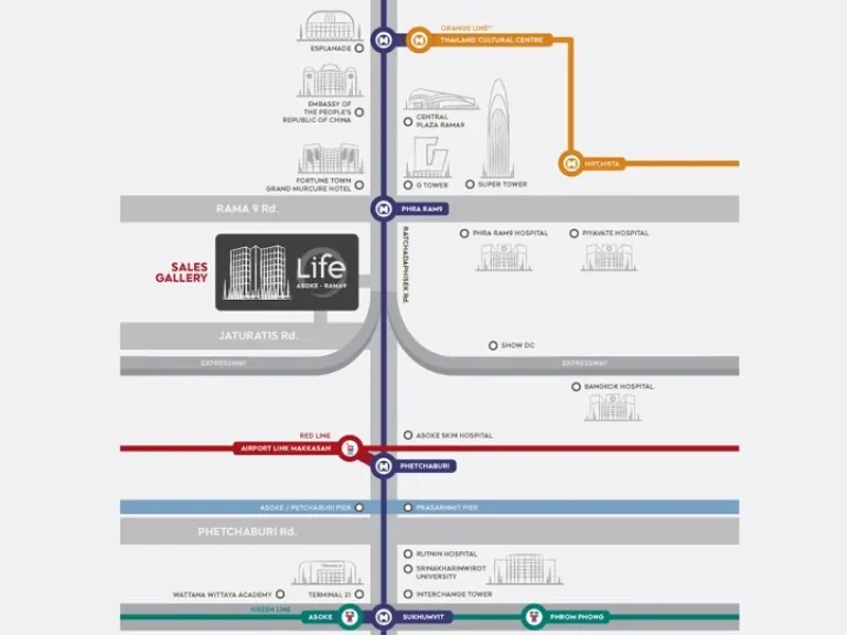 ขายด่วน คอนโด Life Asoke Rama9