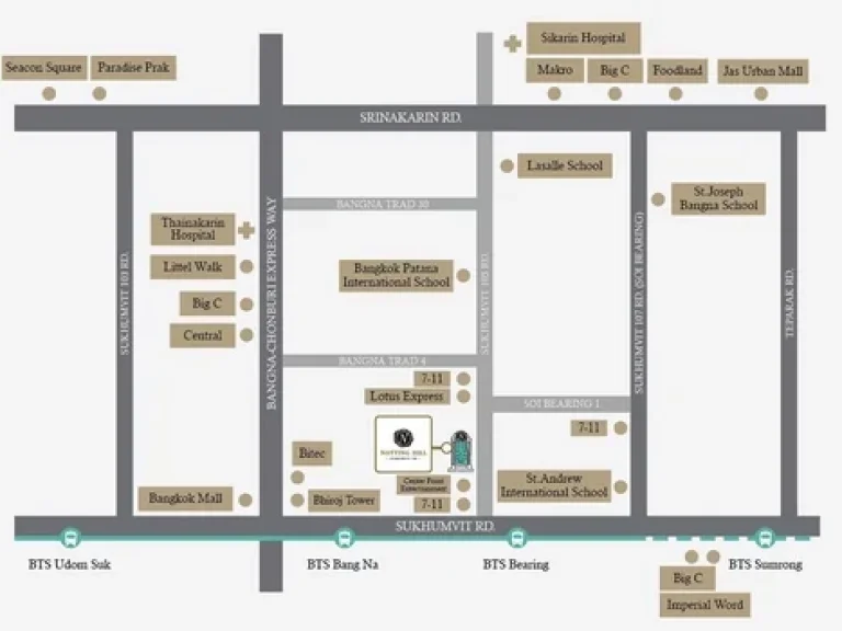 ขายดาวน์คอนโด Notting Hill Sukhumvit 105 น็อตติ้งฮิลล์ ลาซาล คอนโดใกล้ BTSแบริ่ง-บางนา