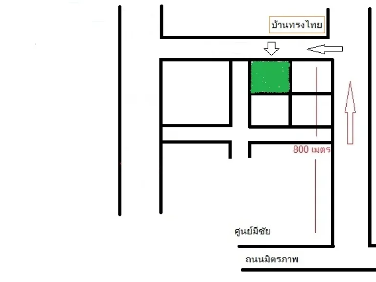 ขายที่ดินบ้านไผ่ ถูกมาก