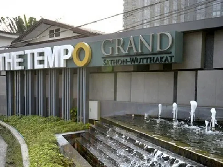 ให้เช่าคอนโด 1ห้องนอน ติด BTSวุฒากาศ Tempo Grand สาทร-วุฒากาศ วิวสระ พร้อมเฟอร์นิเจอร์ครบ