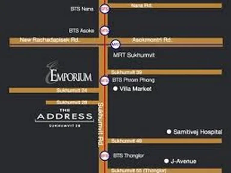 ให้เช่า คอนโด The Address Sukhumvit 28 ขนาด 67 ตรม 50K ต่อเดือน