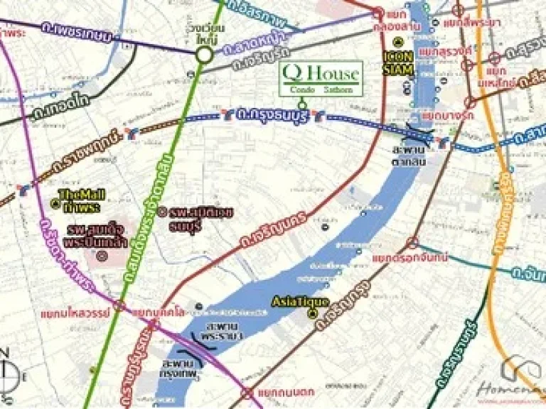 ให้เช่า คอนโด คิวเฮ้าส์ สาทร Q HOUSE SATHORN ติดรถไฟฟ้า Bts สถานี กรุงธนบุรี