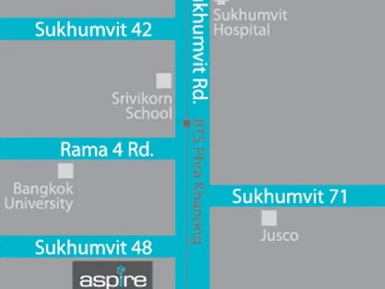 ขายถูกFor Sale Condo Aspire Sukhumvit 48 BTS พระโขนง 54 ตรม ชั้น12