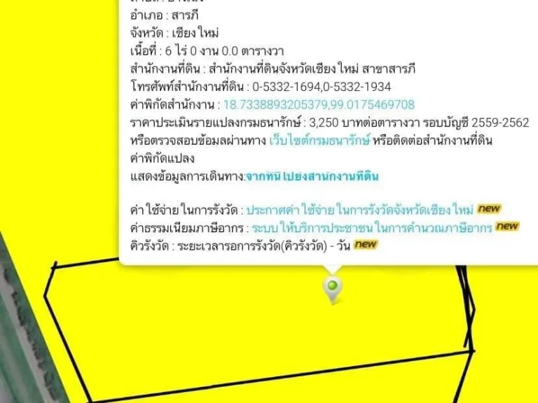 ขายที่ดินติดถนนเลียบทางรถไฟ เชียงใหม่