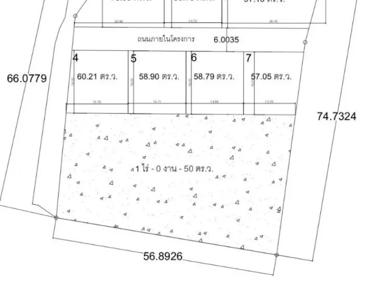 ขายที่ดิน 1ไร่ 73ตรว ใกล้ถนน 3076 ผังเหลืองพนมสารคาม