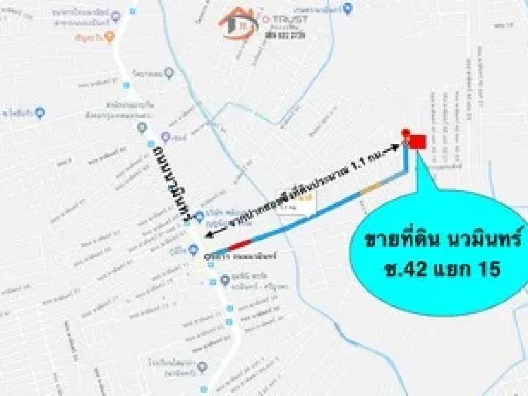 ขายที่ดินเปล่า นวมินทร์ 42 แยก 15 คลองกุ่ม บึ่งกุ่ม เสรีไทย บางกะปิ เหมาะปลูกบ้าน โฮมออฟฟิศ