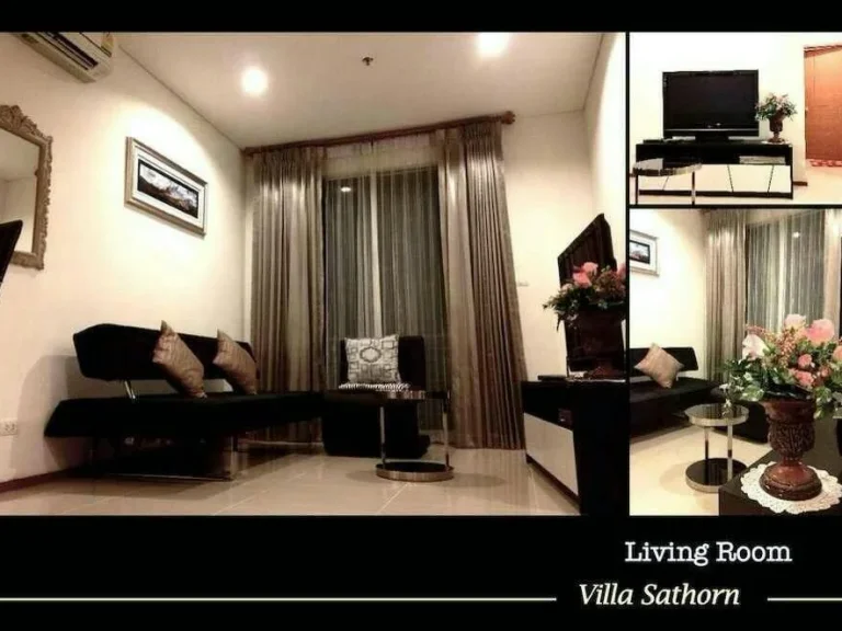 ให้เช่าคอนโด VillaSathorn วิลล่า สาทร ติด BTS กรุงธนบุรี พร้อมเฟอร์ฯ ห้องพร้อมเข้าอยู่