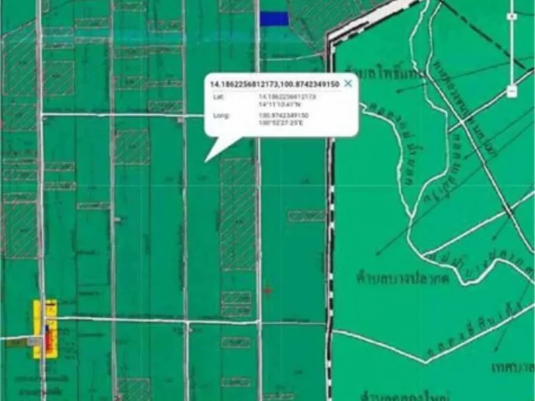 ขายที่ดินเปล่า เมืองปทุมธานี คลอง 12 25 ไร่ ที่ดินติดถนนซอย ห่างจาก ถนนหลัก 15 นาที